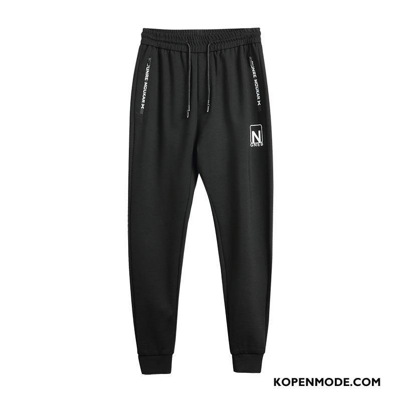 Broeken Heren 2018 Joggingbroek Casual Broek Mannen Student Strak Zwart