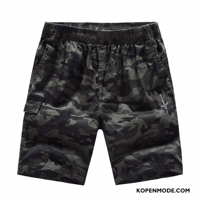 Broeken Heren Joggingbroek Casual Broek Zomer Mannen Korte Broek Nieuw Camouflage Zwart