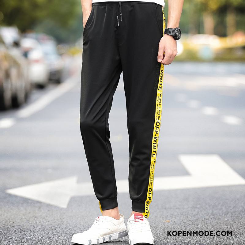 Broeken Heren Joggingbroek Slim Fit Casual Broek Nieuw Potlood Broek Strak Zwart