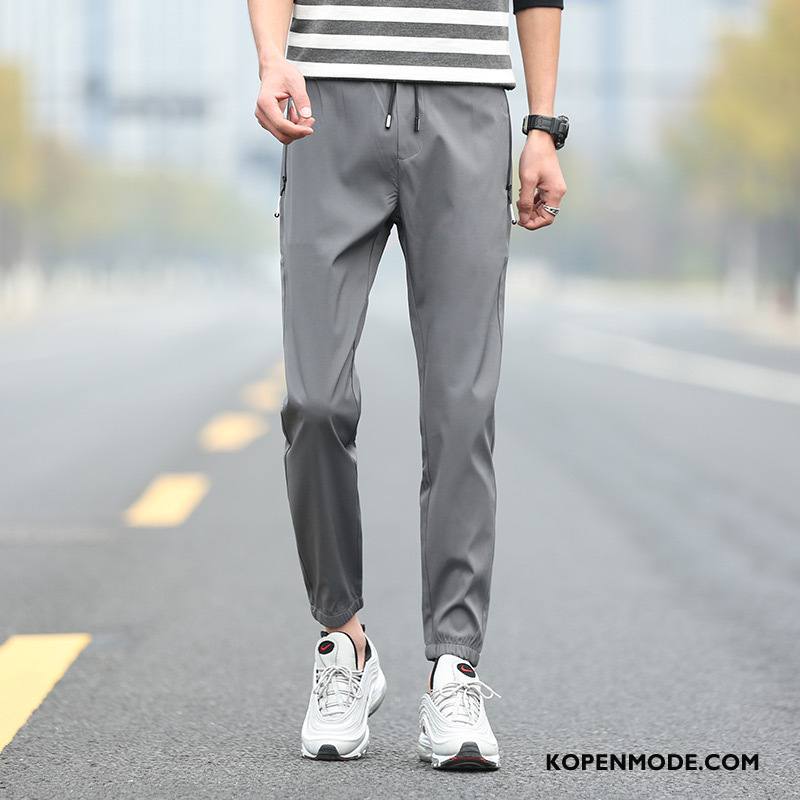 Broeken Heren Mini Casual Broek Mode Japans Mannen Nieuw Grijs