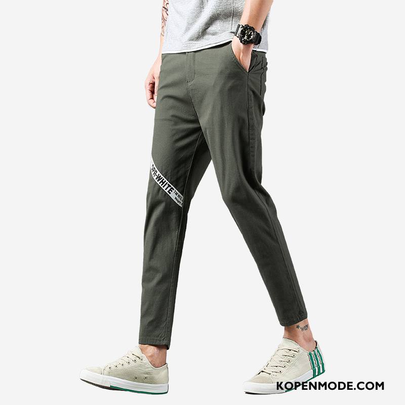 Broeken Heren Mode Zomer Nieuw Casual Casual Broek Joggingbroek Legergroene