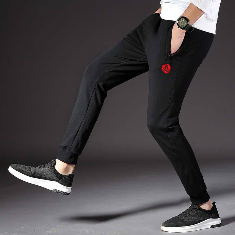 Broeken Heren Nieuw Mannen Mode Joggingbroek Trend Zwart