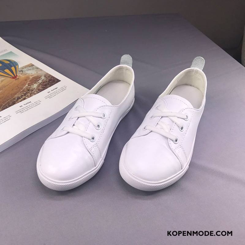 Casual Schoenen Dames Leer Vrouwen Herfst Voorjaar Comfortabele 2018 Wit
