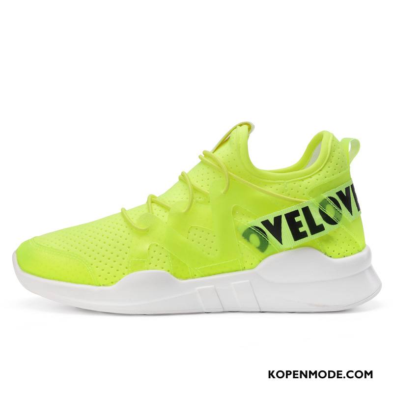 Casual Schoenen Dames Lichte Ademende Comfortabele Vrouwen Sportschoenen Loopschoenen Fluorescentie Groen