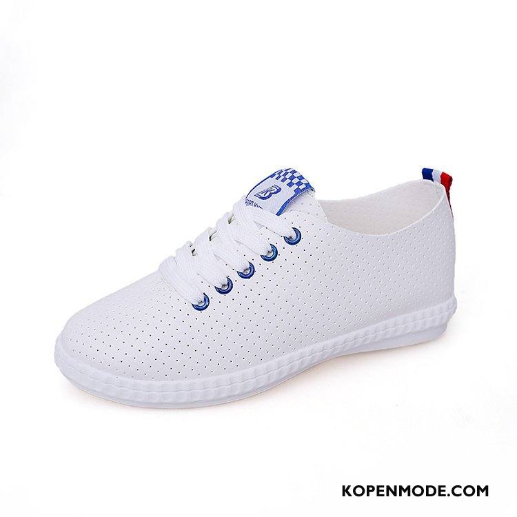 Casual Schoenen Dames Student 2018 Zomer Vrouwen Running Plat Blauw Wit