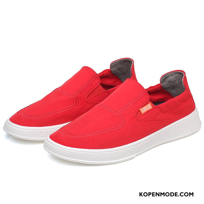 Casual Schoenen Heren Canvas Slip On Laag 2018 Skateboard Schoenen Pumps Rood