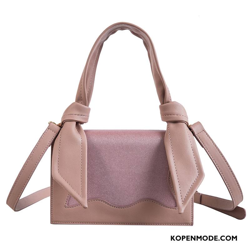 Handtas Dames Casual Vrouwen Trend Alle Wedstrijden Mode Messenger Tas Roze