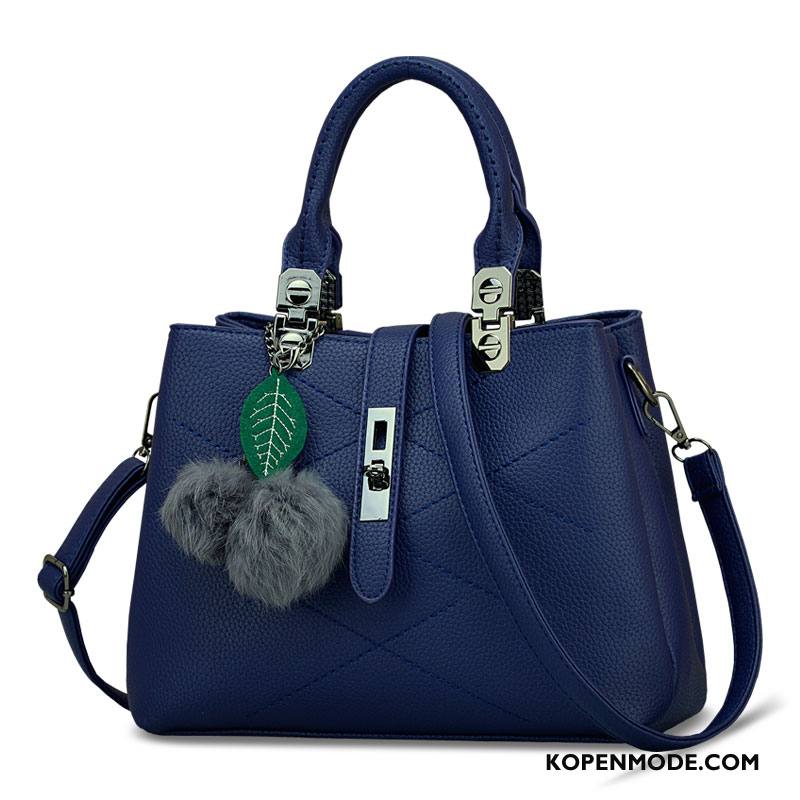 Handtas Dames Trend Mini Nieuw Voorjaar Zomer Schoudertas Blauw
