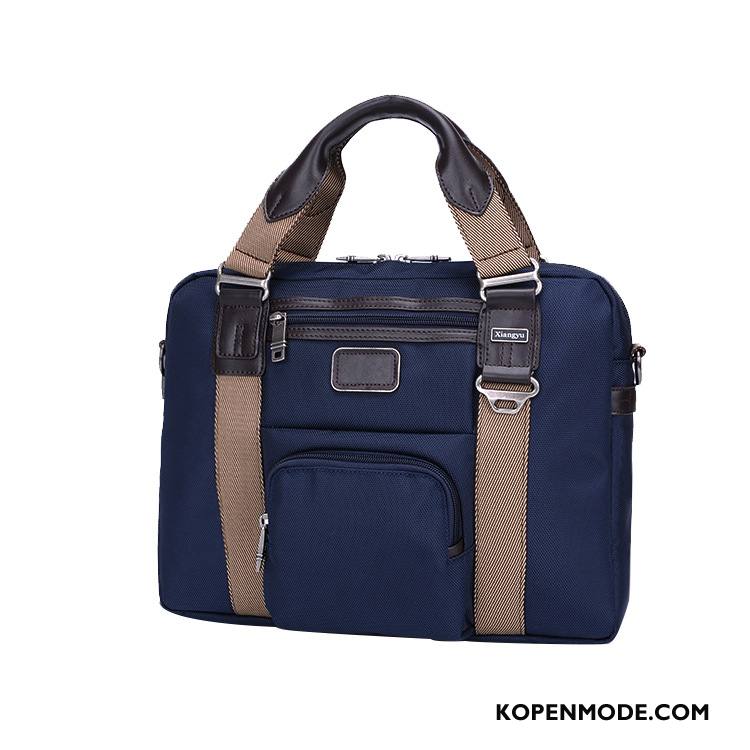 Handtas Heren Schoudertas Casual Business Vintage 2018 Mannen Blauw