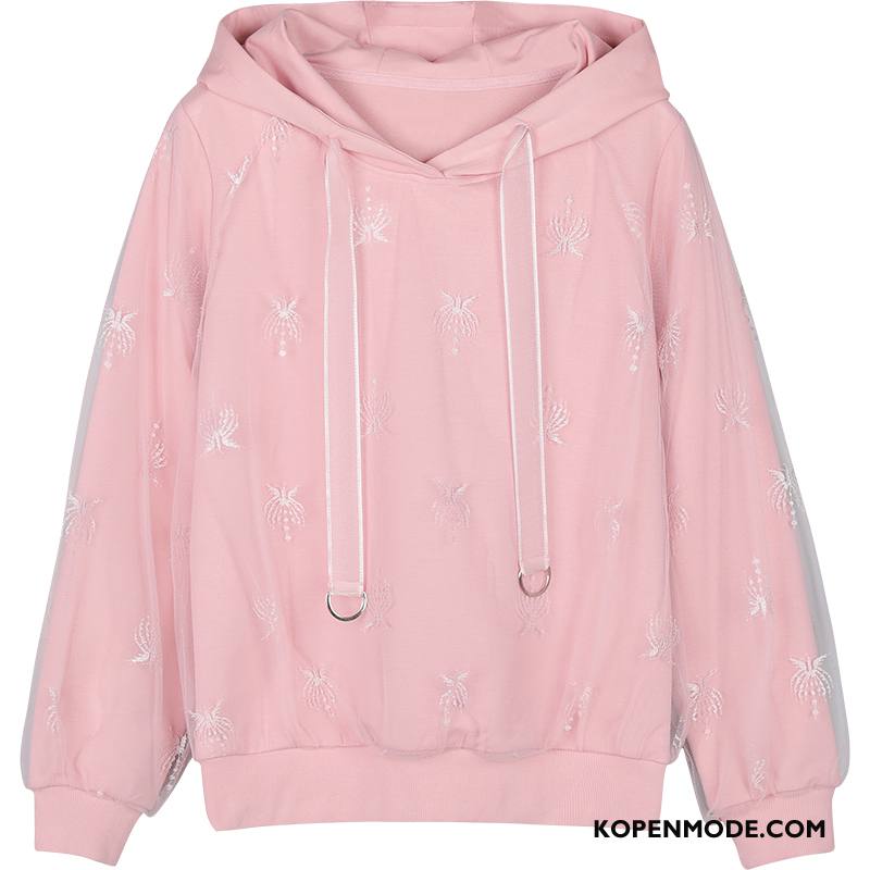 Hoodies Dames Dunne Super Mode Vrouwen Herfst Losse Roze