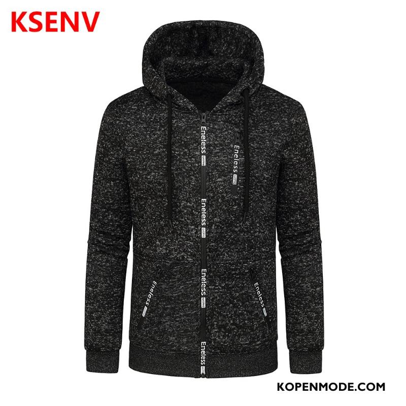 Hoodies Heren 2018 Outdoor Herfst Casual Sport Mannen Zwart
