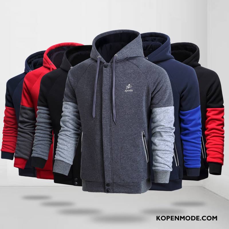 Hoodies Heren Sport Jeugd Mannen Grijs