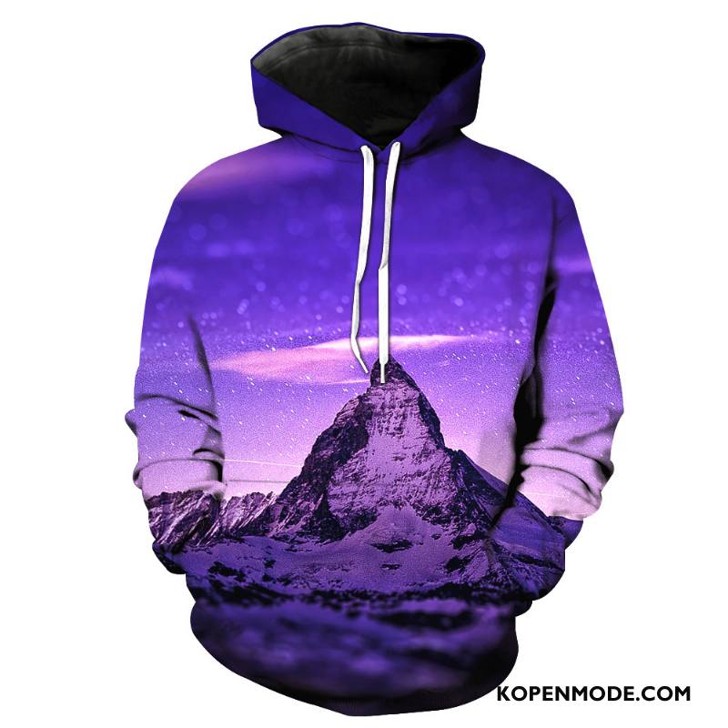 Hoodies Heren Trend Met Capuchon Koel Pullover Zak Mannen Kleur