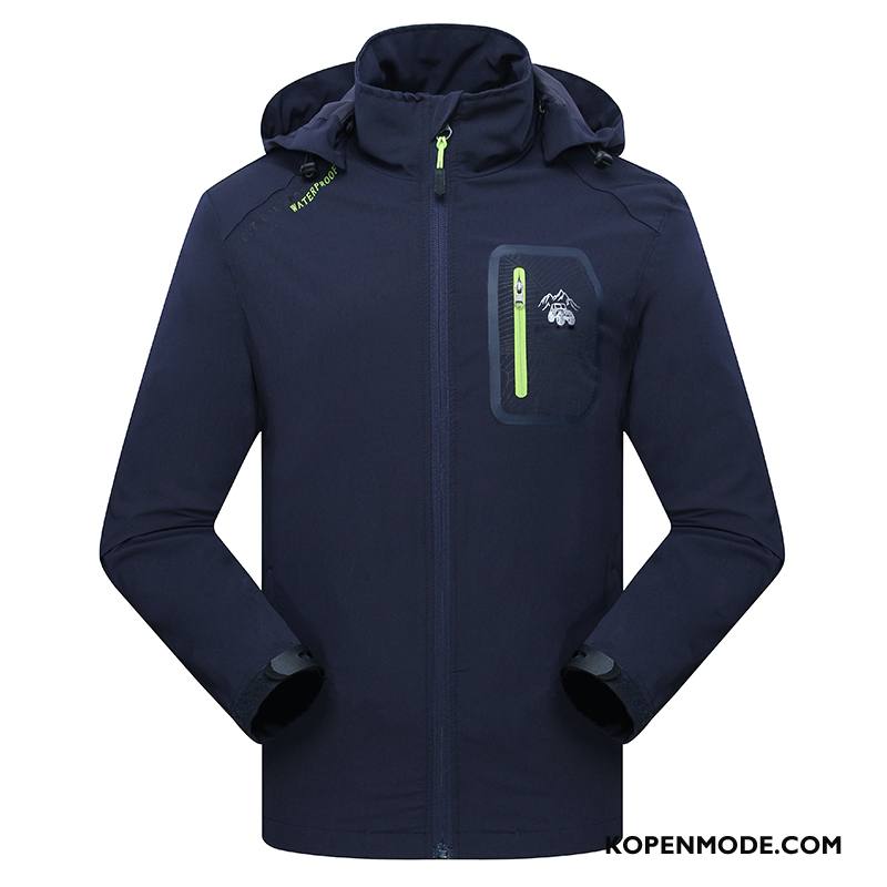 Jassen Heren Dunne Outdoor Winter Trend Herfst Mannen Donkerblauw