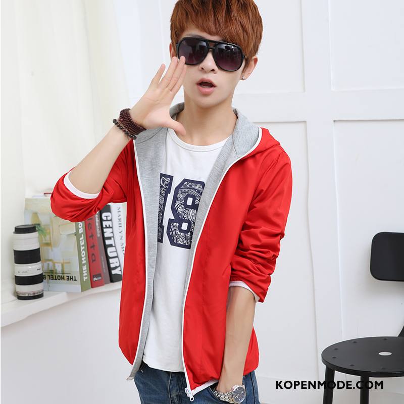 Jassen Heren Jack Sport Omkeerbaar Trend Cardigan Hoodie Rood