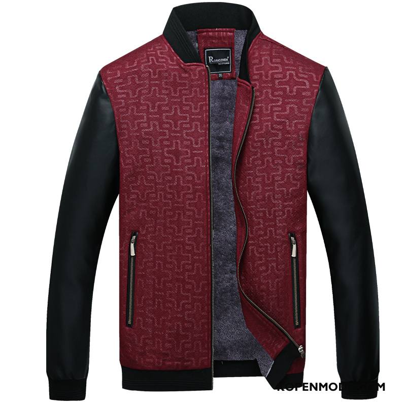 Jassen Heren Winter Jack Plus Kasjmier Nieuw Winter Kleding 2018 Rood