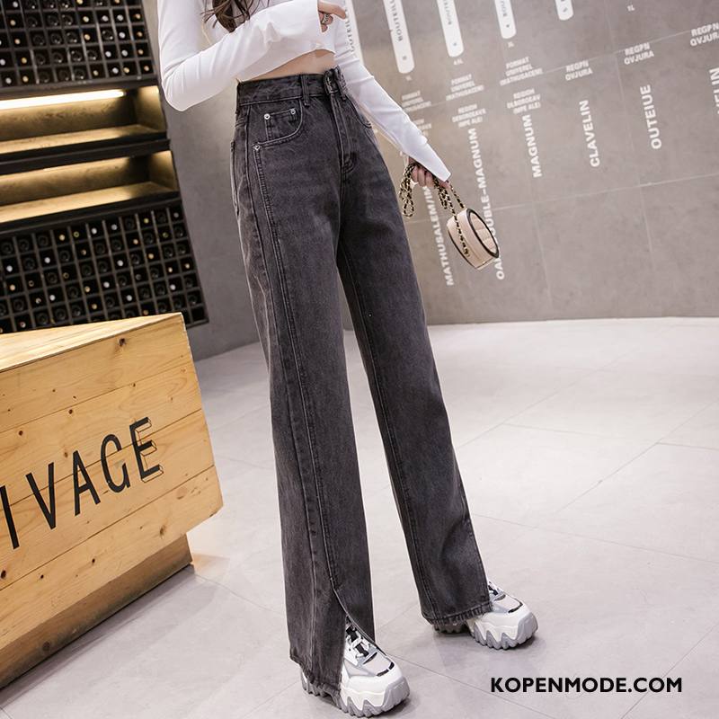 Jeans Dames Hoge Taille Voorjaar Vrouwen Nieuw Spijkerbroek Jeans Trend Zwart