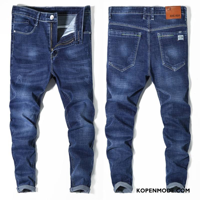 Jeans Heren Broek Denim Blauw