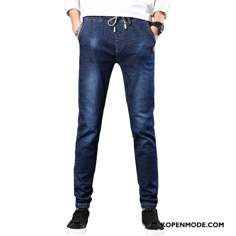 Jeans Heren Broek Denim Mode Blauw