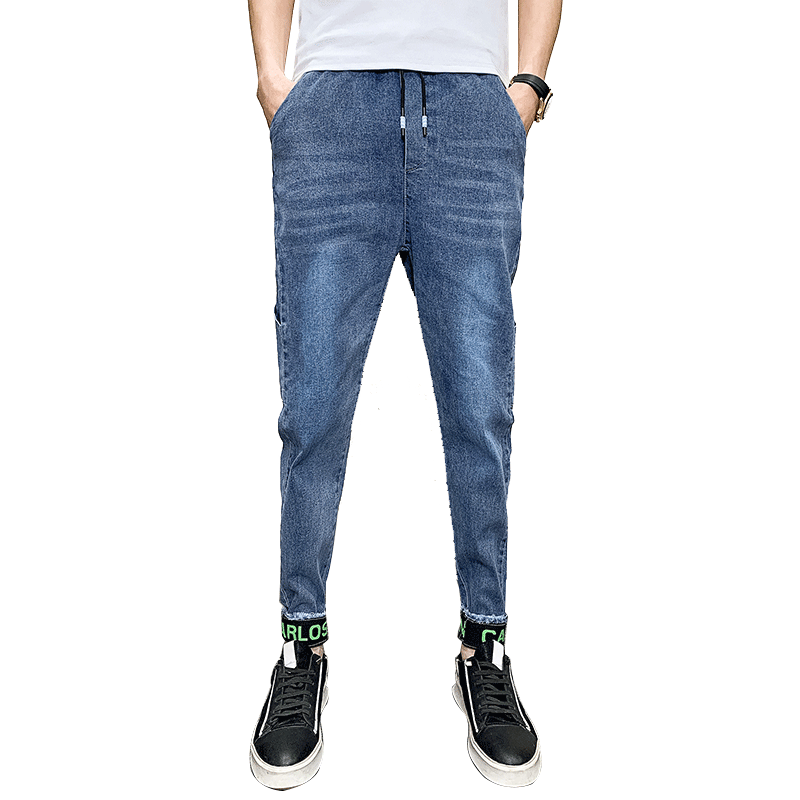 Jeans Heren Broek Spijkerbroek Jeans Super Strak Losse Mannen Blauw