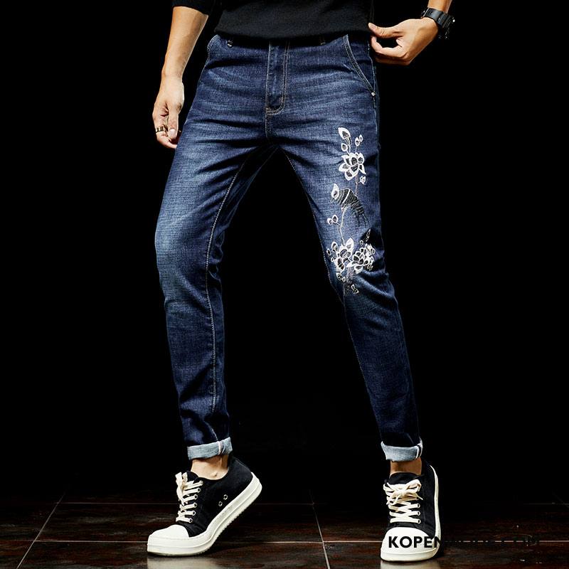 Jeans Heren Denim Trendy Merk Mode Broek Blauw