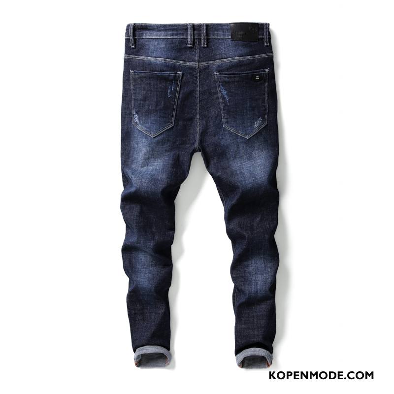 Jeans Heren Mannen 2018 Denim Winter Herfst Nieuw Blauw