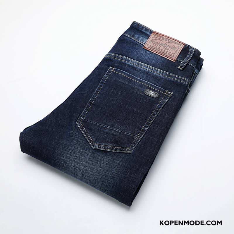 Jeans Heren Mannen Rechtdoor Spijkerbroek Jeans 2018 Bedrijf Winter Blauw