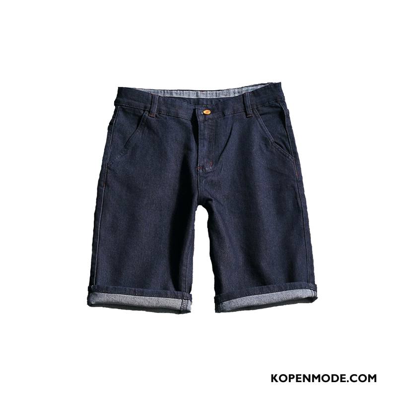 Jeans Heren Nieuw Mannen Korte Broek Spijkerbroek Jeans 2018 Zomer Blauw