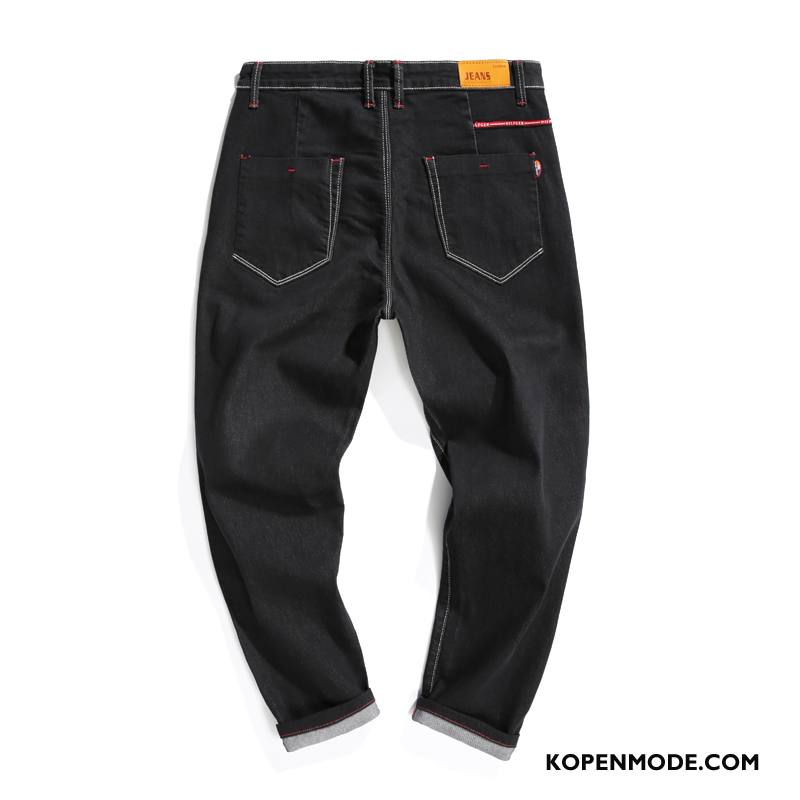 Jeans Heren Spijkerbroek Jeans Hip-hop Harlan Losse Nieuw Trend Zwart