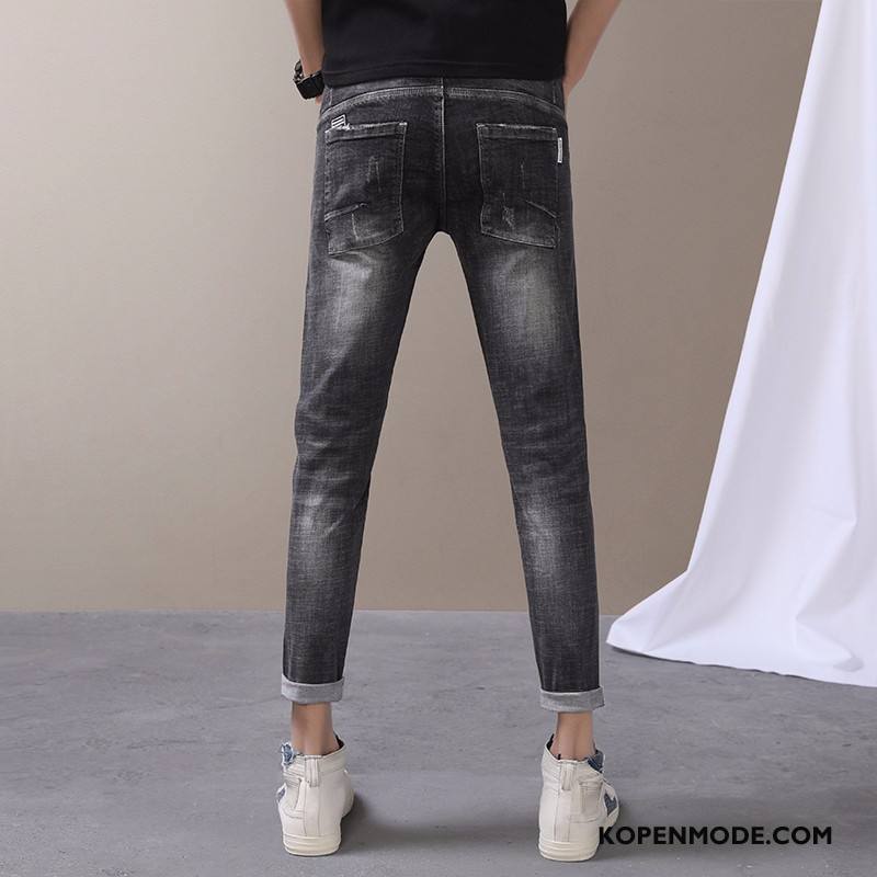 Jeans Heren Voorjaar Spijkerbroek Jeans Mini Mannen Denim Herfst Zwart