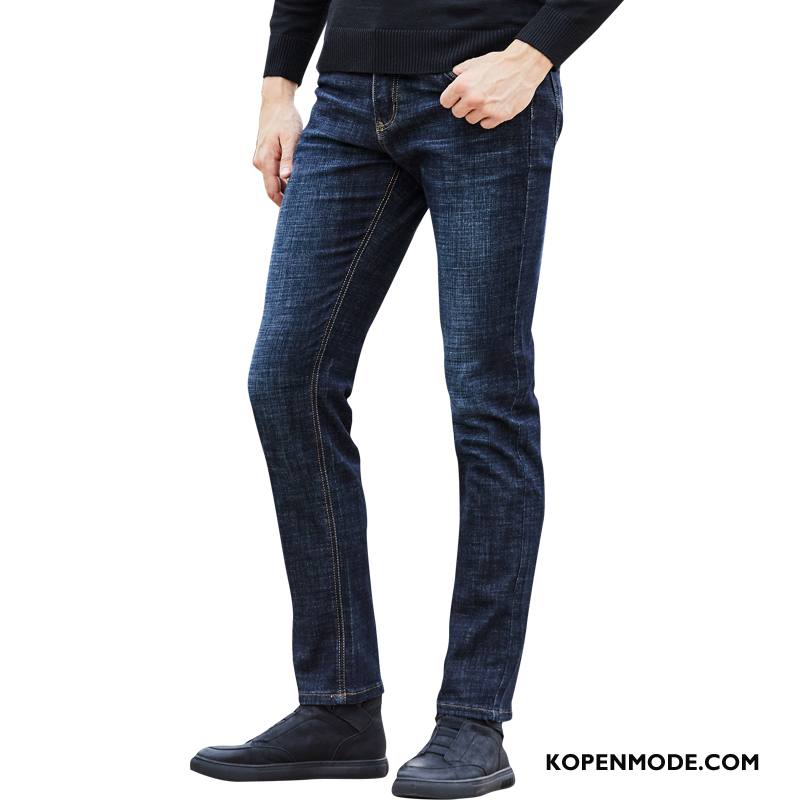 Jeans Heren Winter Herfst Spijkerbroek Jeans 2018 Blauw