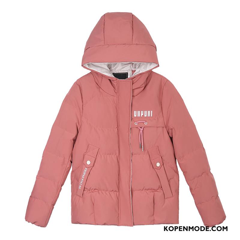 Katoenen Jas Dames Dikke Winter Kort Nieuw Vrouwen Winter Kleding Rood