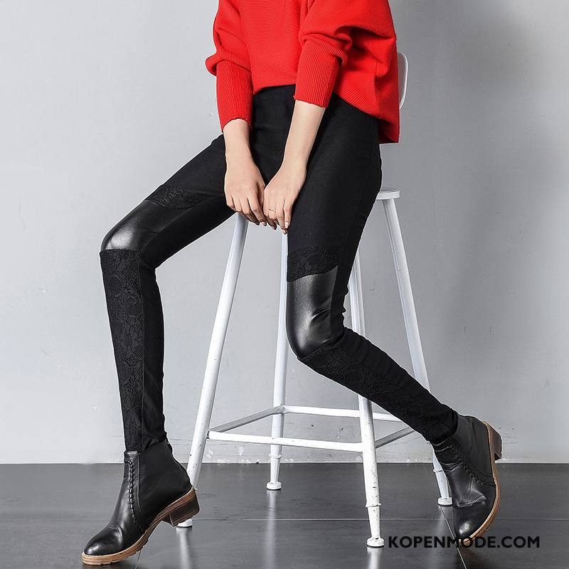 Legging Dames 2018 Verbinding Zak Trend Broek Herfst Zwart