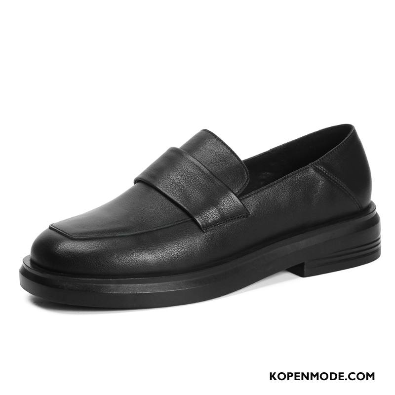 Mocassins Dames Loafers Pumps Schoenen Bootschoenen Vrouwen Leren Schoenen Wit Zwart