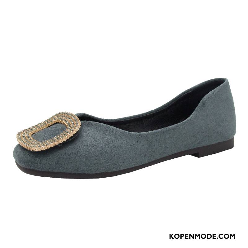 Mocassins Dames Werk Zachte Zolen Comfortabele Schoenen Vrouwen Pumps Blauw Licht