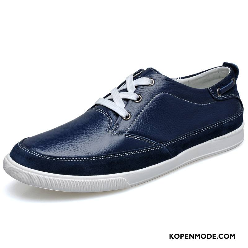 Mocassins Heren Pumps Trend Schoenen Mannen Student Herfst Blauw