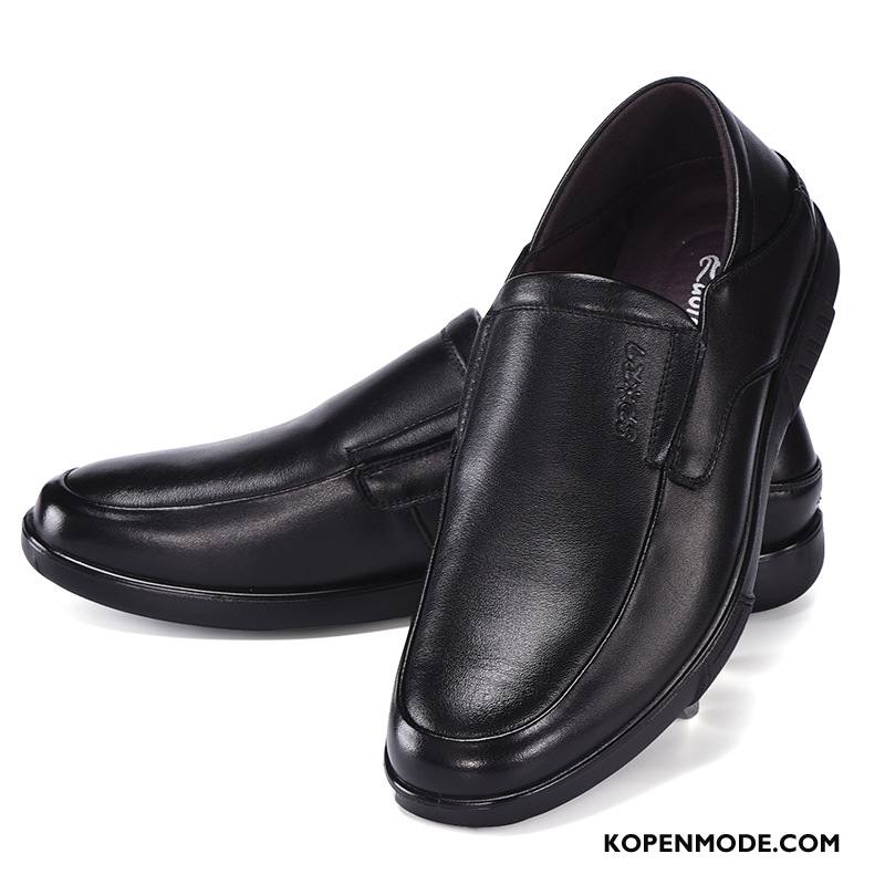 Mocassins Heren Slip On Pumps Leer Laag 2018 Mannen Zwart