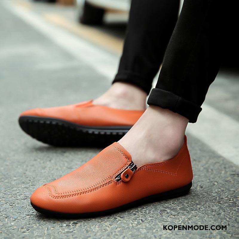 Mocassins Heren Trend Leren Schoenen Mannen Casual Zomer Slip On Bruine