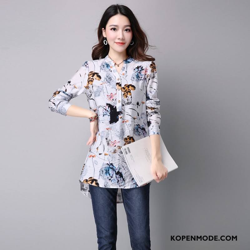 Overhemden Dames Trend 2018 Herfst Casual Elegante Blouse Overhemd Wit