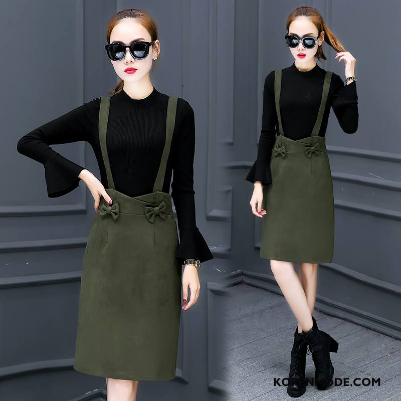 Pakken Dames Elegante Casual Zoet Eenvoudige Trend Herfst Groen