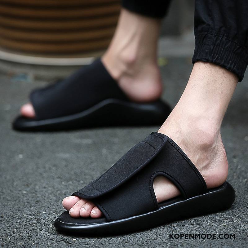 Pantoffels Heren 2018 Trend Antislip Zomer Mannen Student Zandkleur Zwart