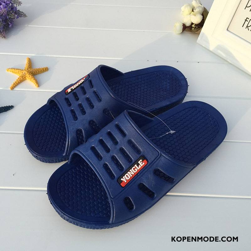 Pantoffels Heren Antislip Mannen Slippers Badkamer Blauw