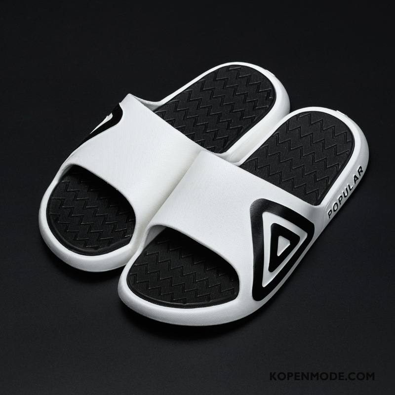 Pantoffels Heren Lovers Antislip Slippers Mannen Binnen Bovenkleding Wit