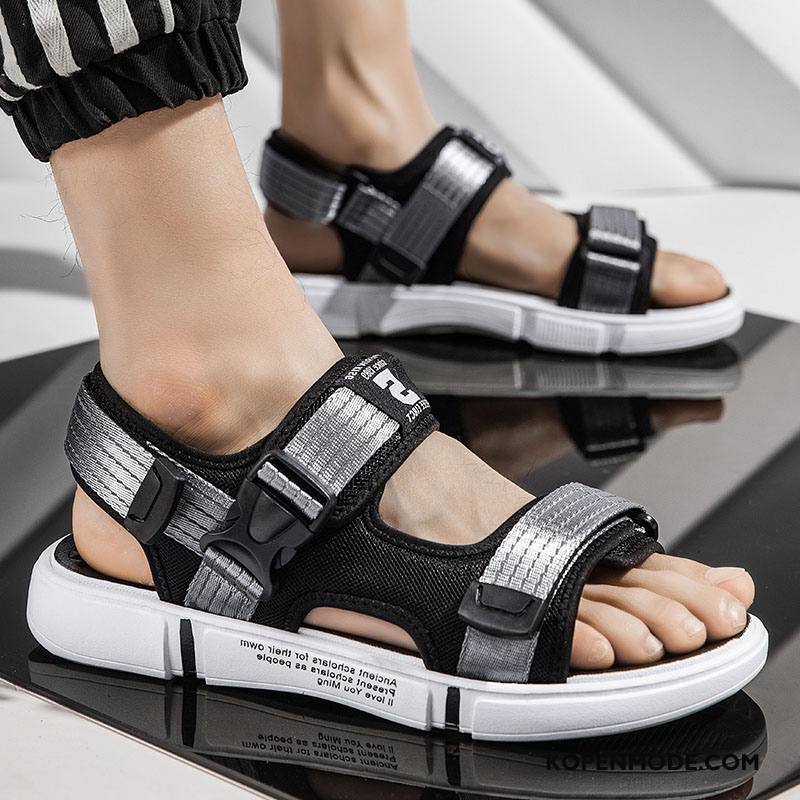 Sandalen Heren Alle Wedstrijden Persoonlijk Student Sandaal Ademende Zomer Zandkleur Zilver Rood