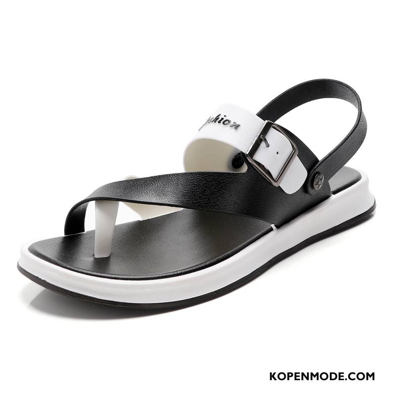 Sandalen Heren Schoenen Antislip Casual Sandaal Mannen Trend Zandkleur Zwart