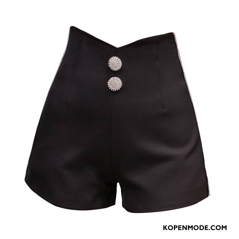 Shorts Dames Hoge Taille Trend Vrouwen Broek Mode Voorjaar Zwart