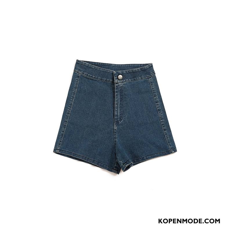 Shorts Dames Lage Taille Dunne Hete Broek Vrouwen Nieuw Hoge Donkerblauw Zwart