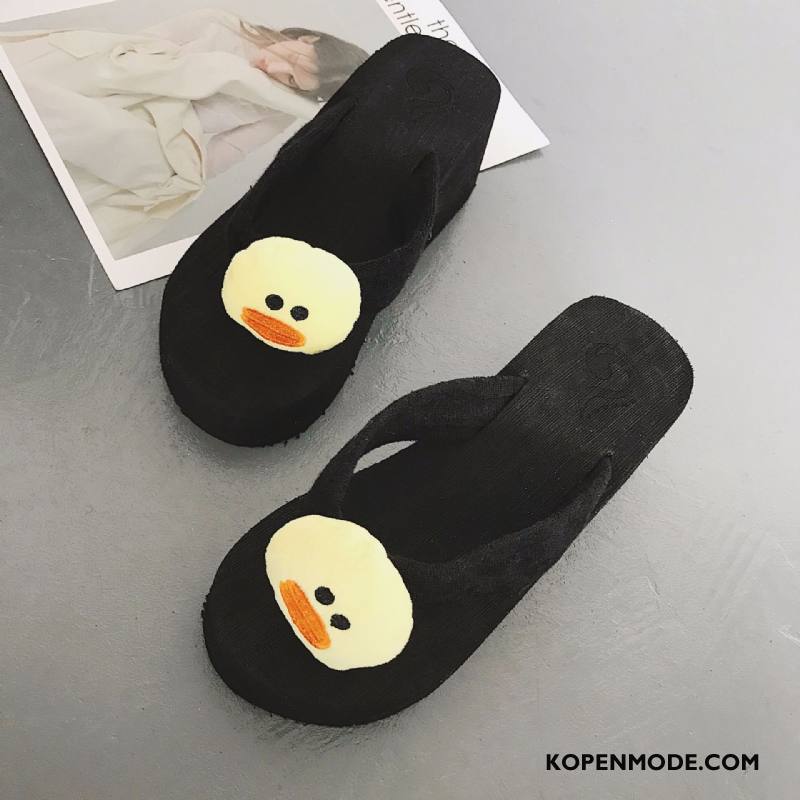 Slippers Dames Mode Mooie Casual 2018 Bovenkleding Plateauzool Geel