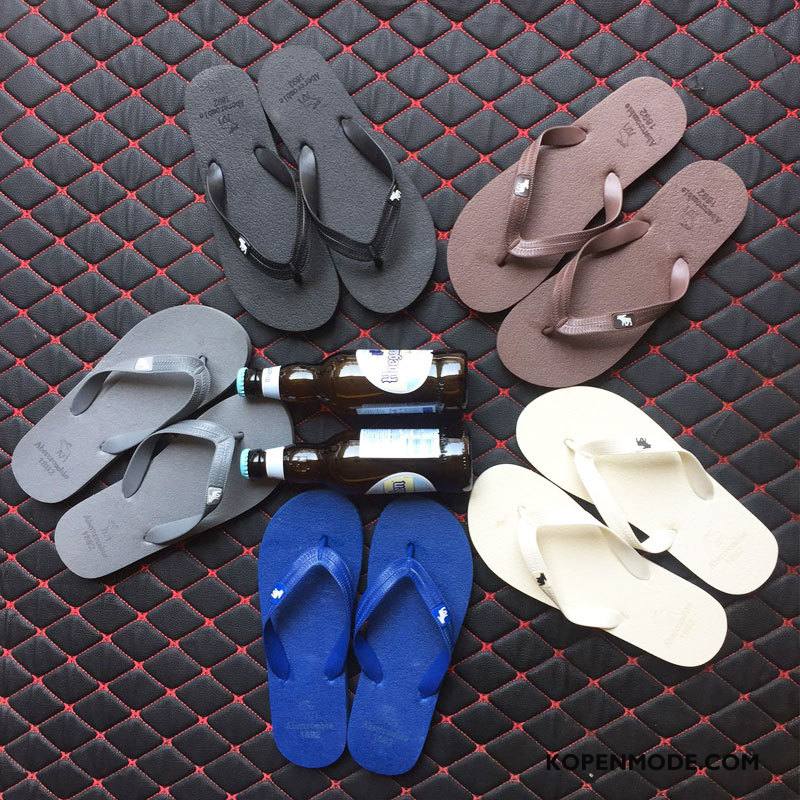 Slippers Heren Mannen Antislip Schoenen Bovenkleding Pantoffels Zandkleur Zwart