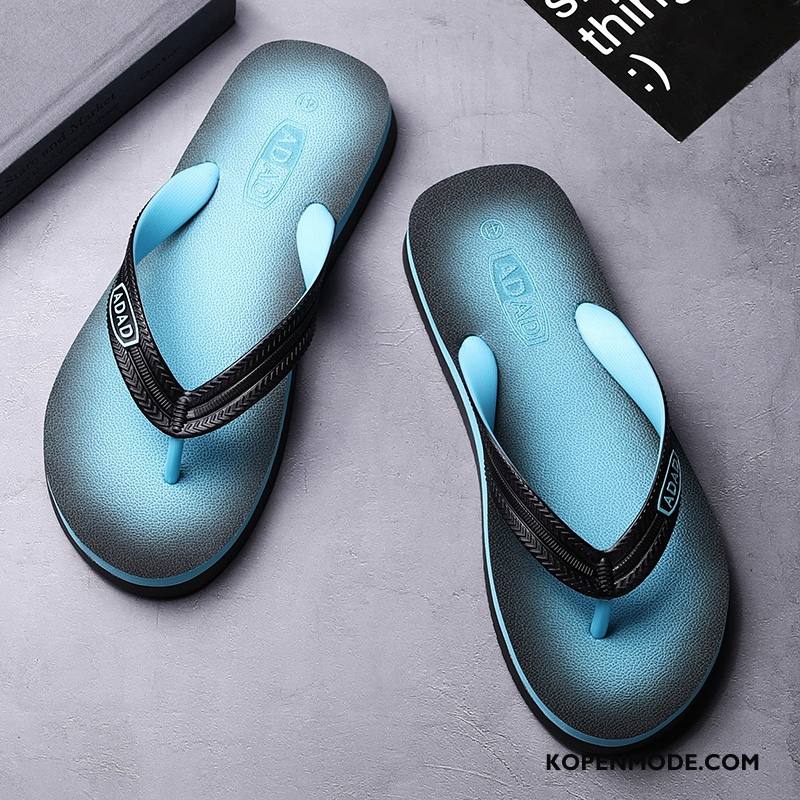 Slippers Heren Outdoor Pantoffels Antislip Persoonlijk Zomer Mannen Blauw Zandkleur